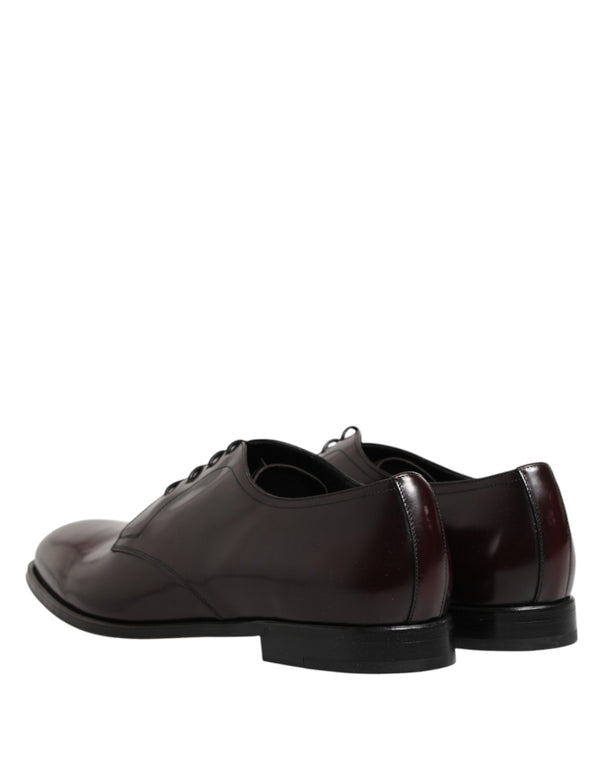 Black Lace Up Leather Dress Derby Men Shoes