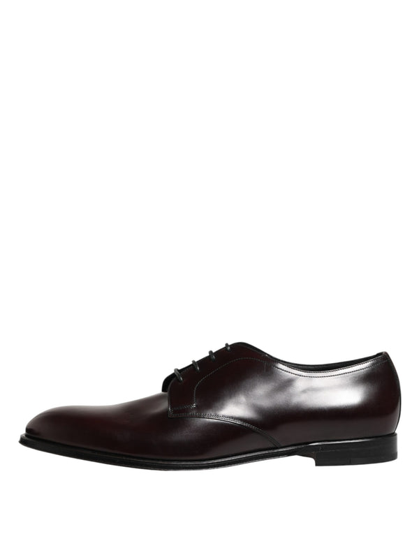 Black Lace Up Leather Dress Derby Men Shoes
