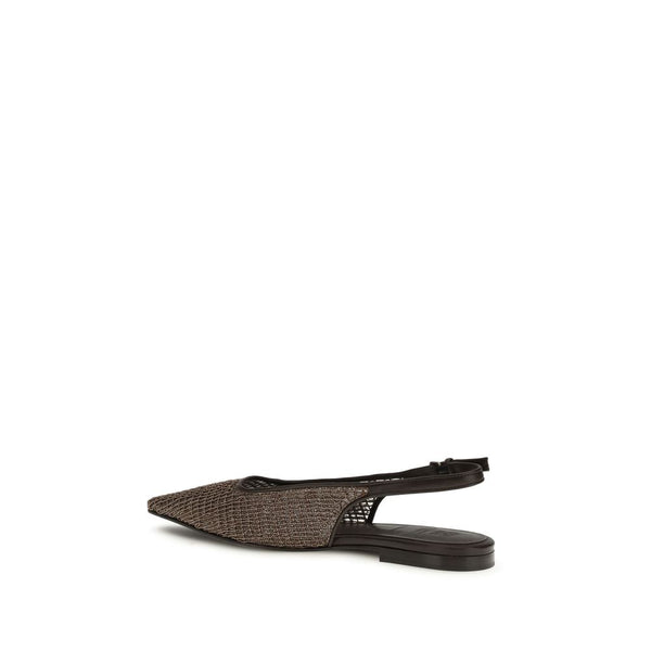 Brown Leather Ballet Flats