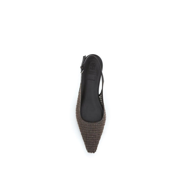 Brown Leather Ballet Flats