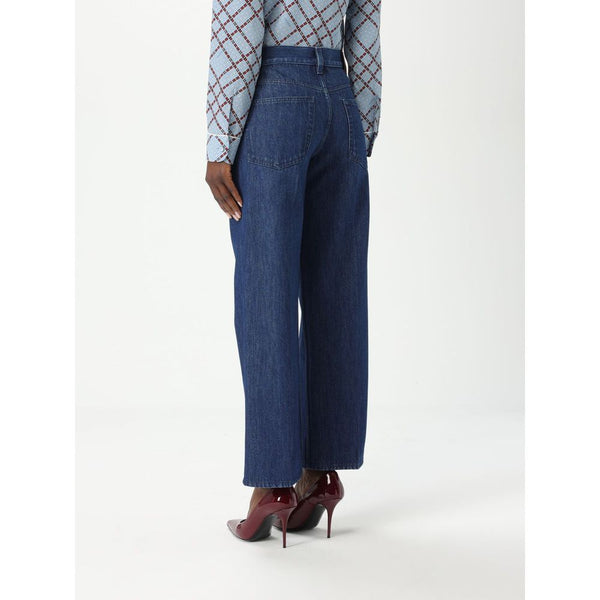 Blue Cotton Jeans Denim