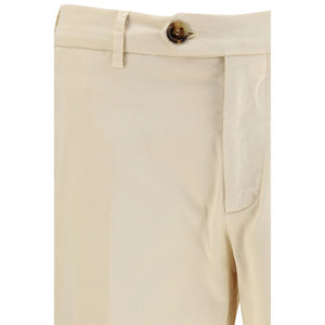 Beige Cotton Pants