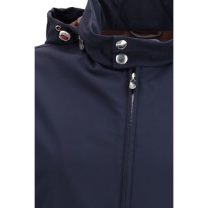 Blue Polyamide Shell Jacket
