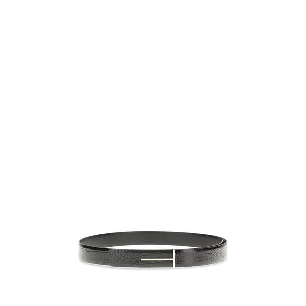 Black Goatskin Regular Belt