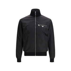 Black Fleece Wool Shell Jacket