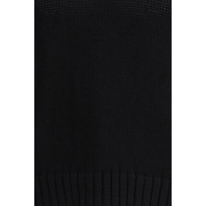 Black Cotton Sweatshirt