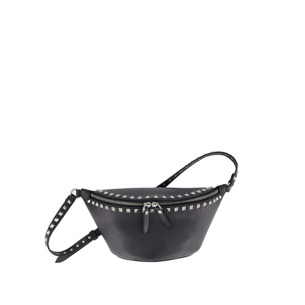 Black Calfskin Belt Bag