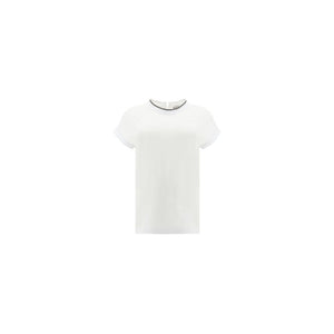White Elastane T-Shirt