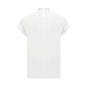 White Elastane T-Shirt