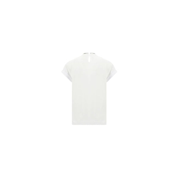 White Elastane T-Shirt
