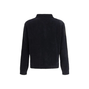 Black Cotton Polo Shirt