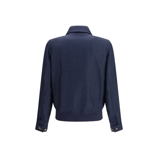 Blue Silk Coat