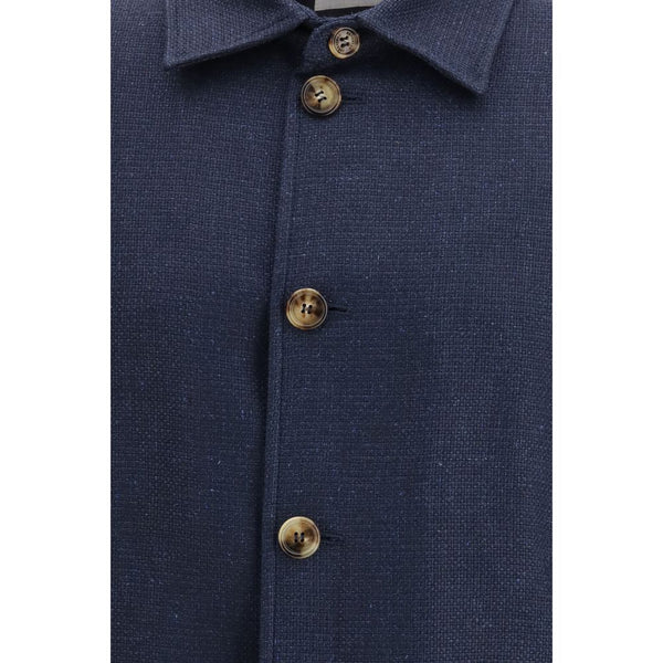Blue Silk Coat