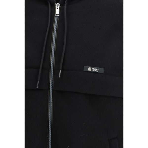 Black Polyester Shell Jacket