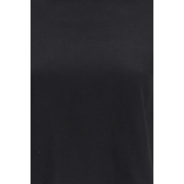 Black Cotton Long Sleeve T-Shirt