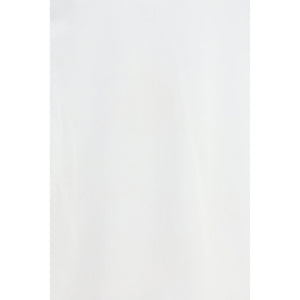 White Cotton Long Sleeve T-Shirt