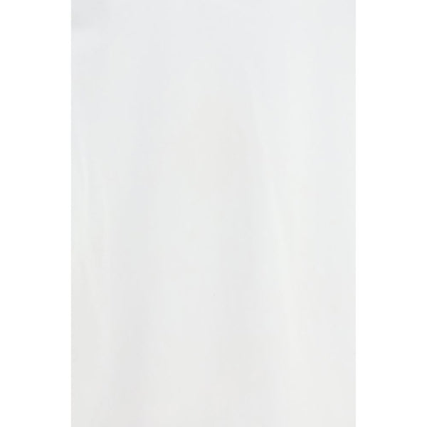 White Cotton Long Sleeve T-Shirt