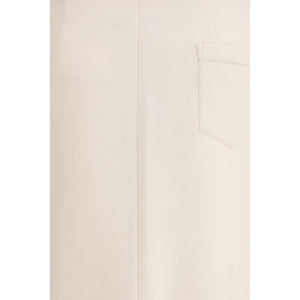 Beige Modal Midi Skirt
