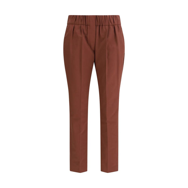 Multicolor Cotton Casual Pants