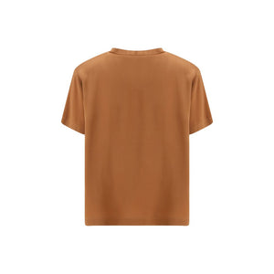 Beige Viscose T-Shirt