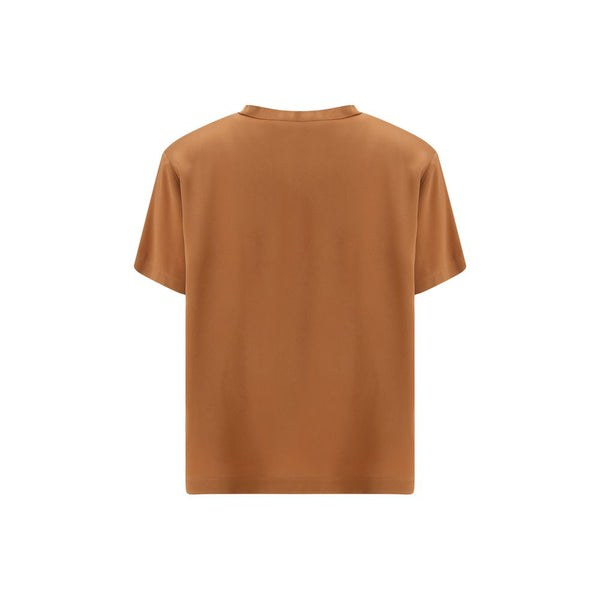 Beige Viscose T-Shirt