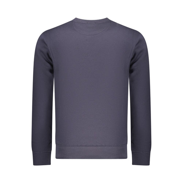Blue Cotton Men Sweatshirt