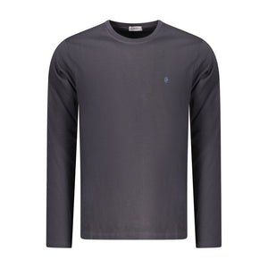 Blue Cotton Men T-Shirt