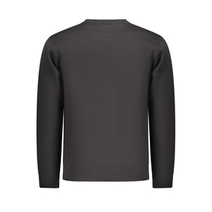 Black Cotton Men Sweater