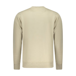 Beige Cotton Men's Sweatshirt