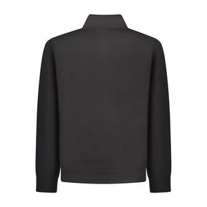 Black Cotton Men's Sweatshirt