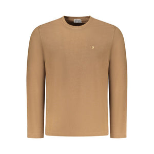 Marrone Cotton Men T-Shirt