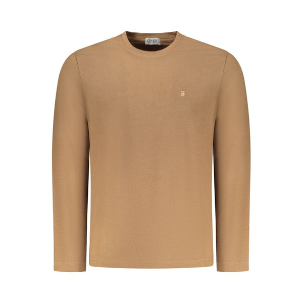 Marrone Cotton Men T-Shirt