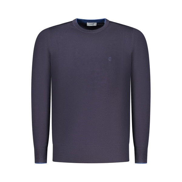 Blu Viscosa Uomo Maglia