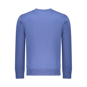 Blue Cotton Men Sweatshirt