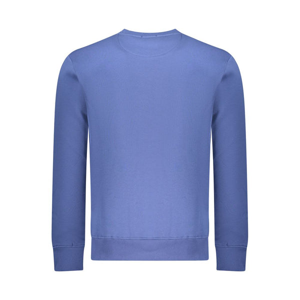 Blue Cotton Men Sweatshirt