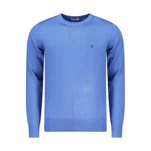 Blu Viscosa Uomo Maglia