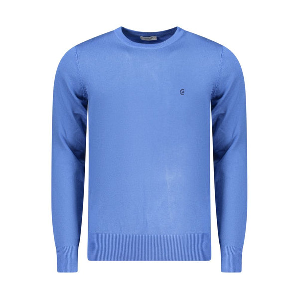 Blu Viscosa Uomo Maglia