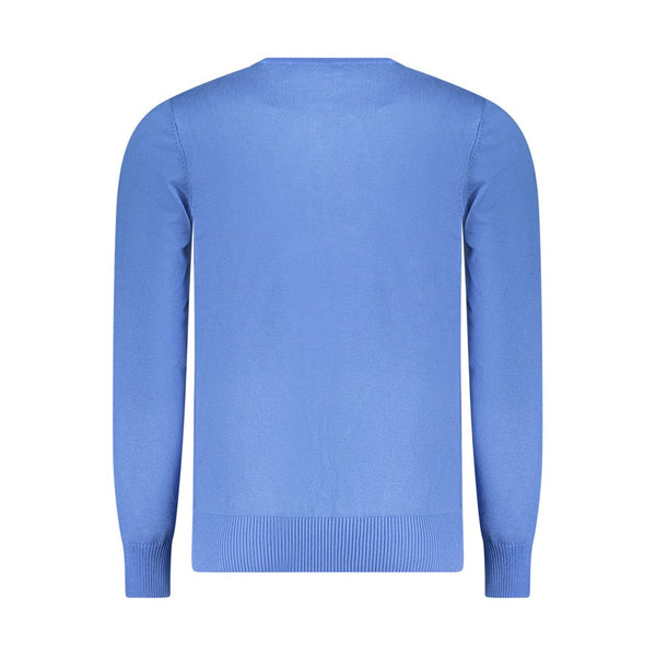 Blu Viscosa Uomo Maglia