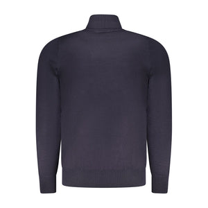 Blu Viscosa Uomo Maglia
