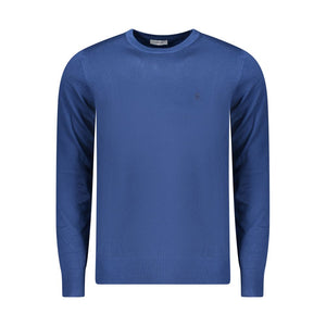 Blue Viscose Men's Sweater