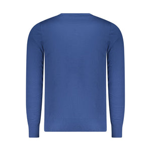 Blue Viscose Men's Sweater