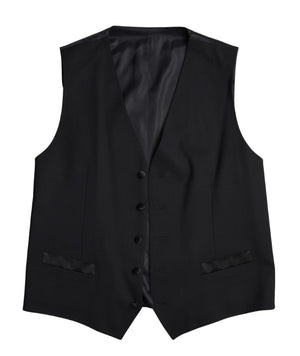 Black Wool Two-Piece Suit