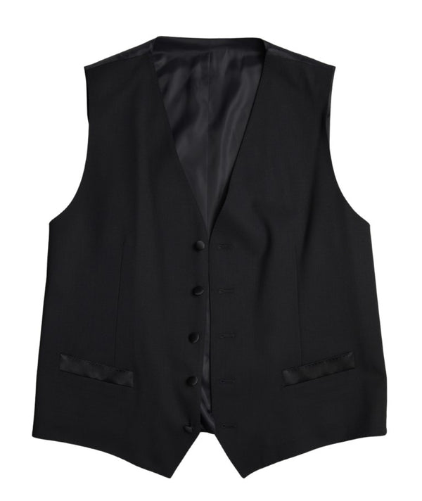 Black Wool Two-Piece Suit