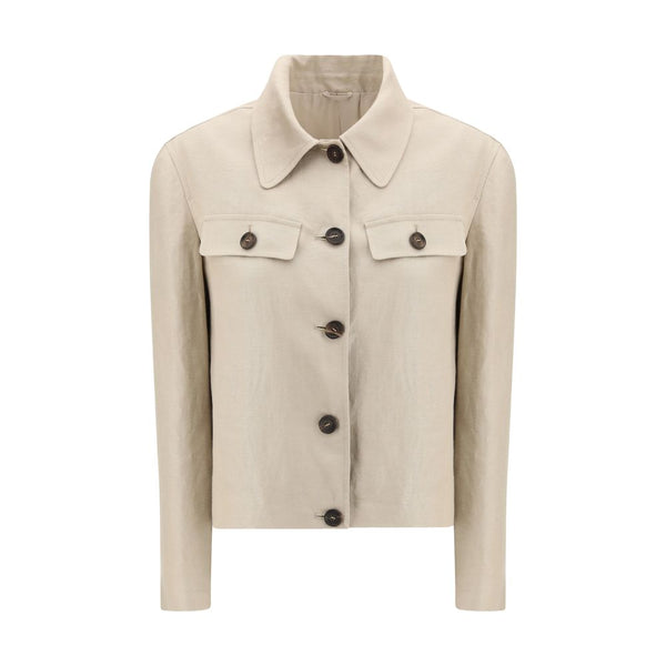 Beige Linen Clothing