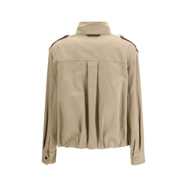 Beige Cotton Coat