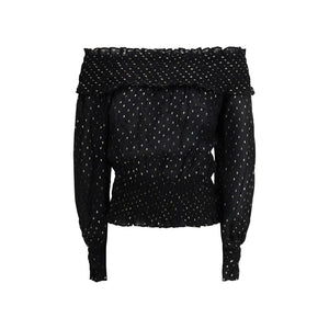 Black Viscose Blouse