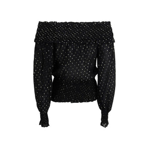 Black Viscose Blouse