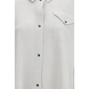 Gray Fleece Wool Shirt