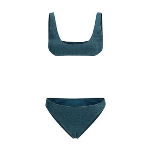 Blue Polyamide One-Piece Swimsuit