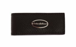 Brown Leather Magnet Mens Money Bar Clasp Money Cash Clip